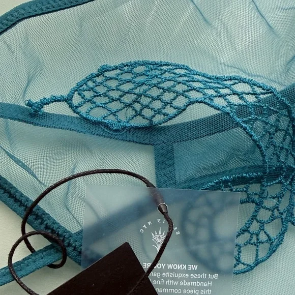 Thistle And Spire - SET Medusa Snake Serpent Bralette + Thong Pacific Teal - 3X - Picture 9 of 12